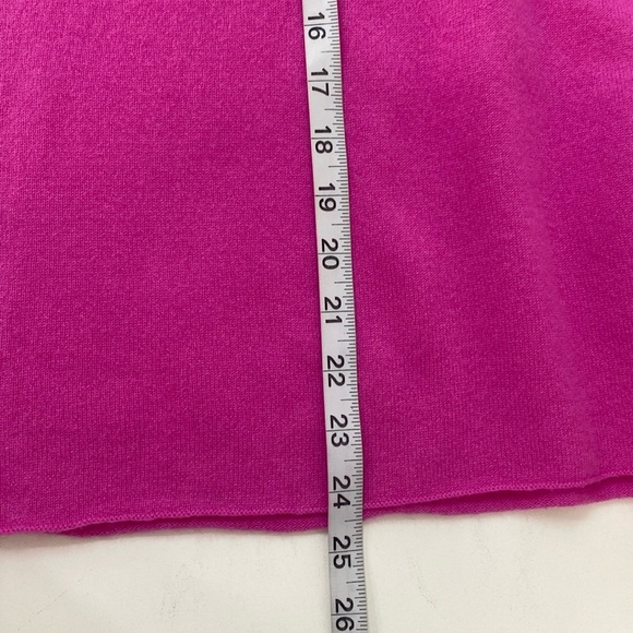 Eskandar Luxury Cashmere Sweater Pullover Lightweight One Size Barbiecore - Picture 8 of 9